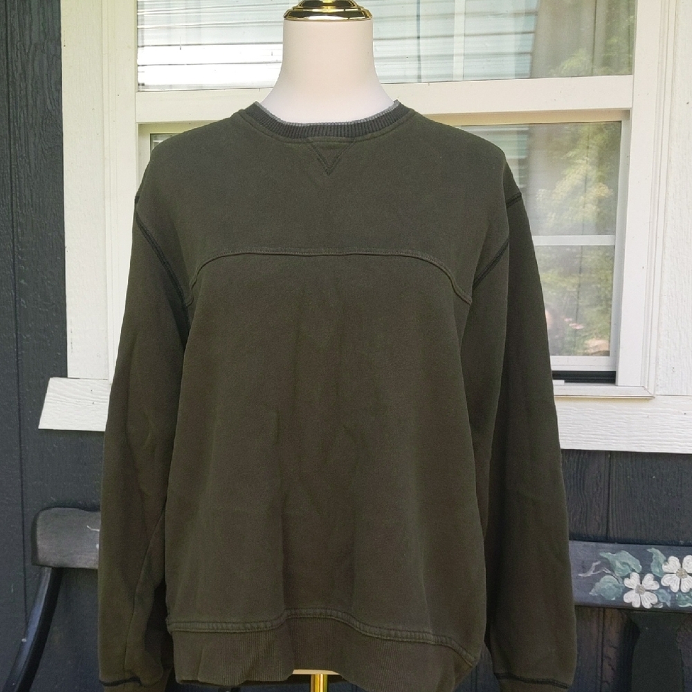 Arrow Men's Dark Green Crewneck Sweater